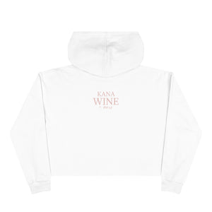 wine cropped hoodie